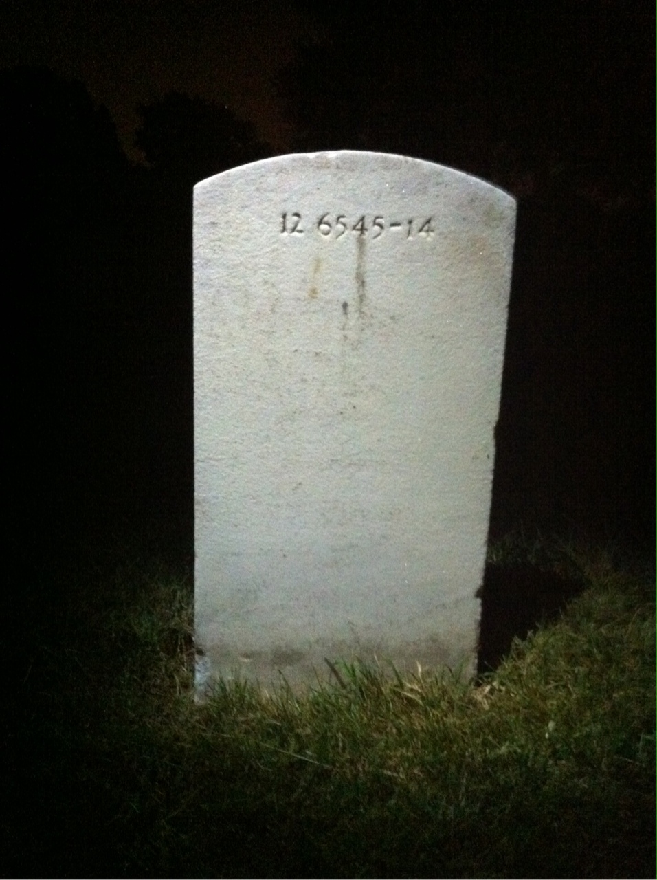 Back of headstone — Juan Bercero
