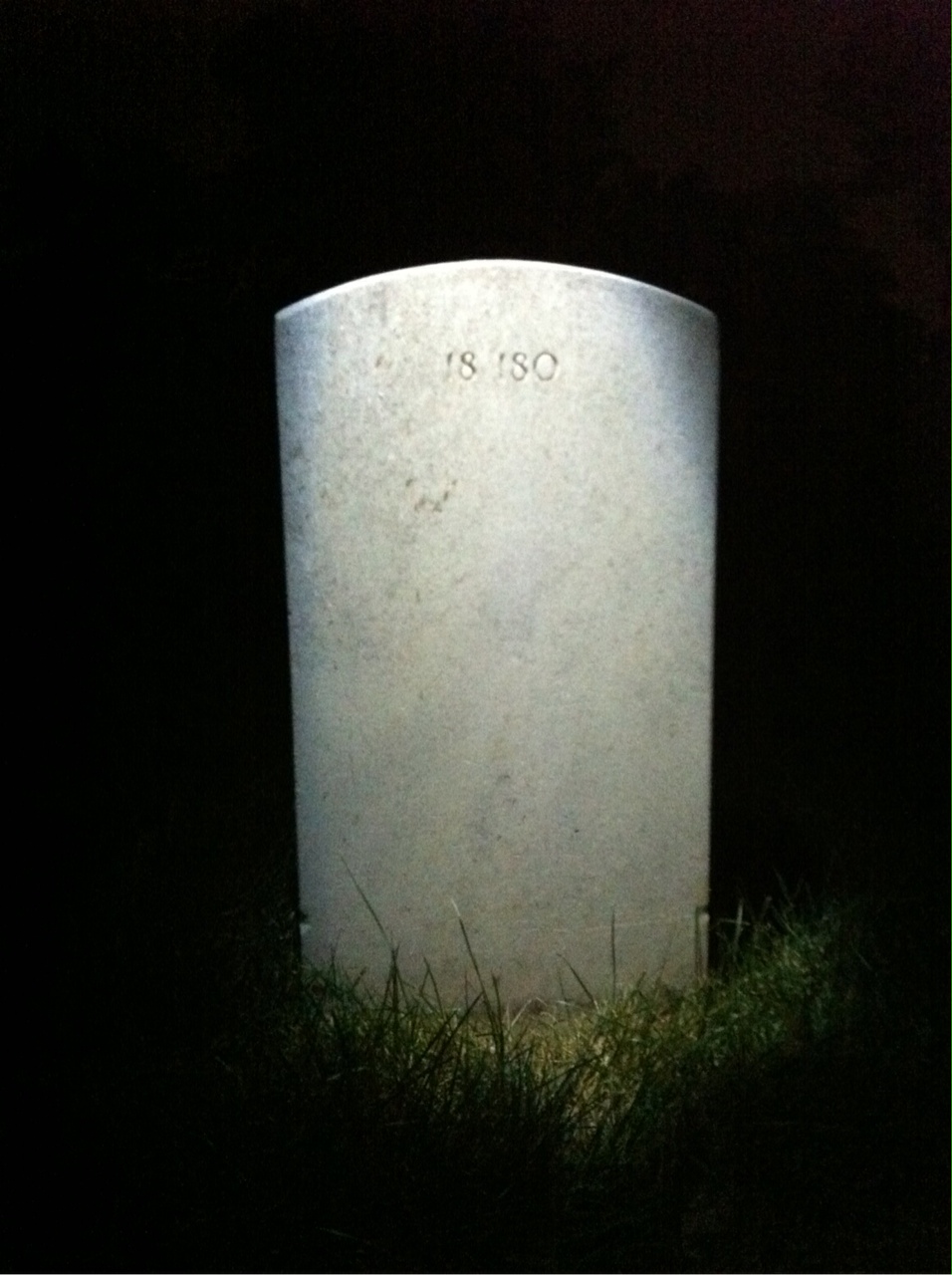 Back of headstone — Hobert Bailey