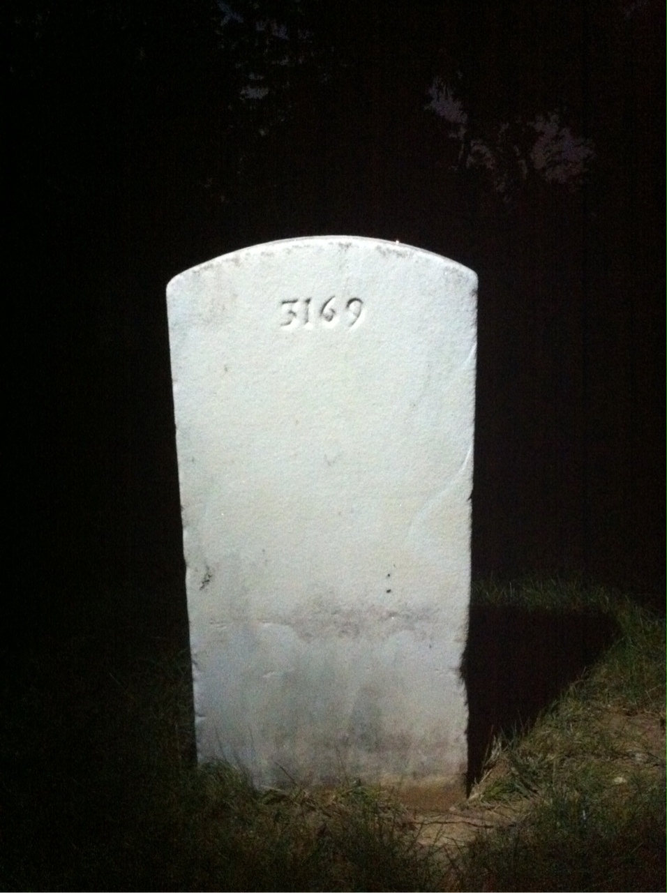 Back of headstone — William Murray