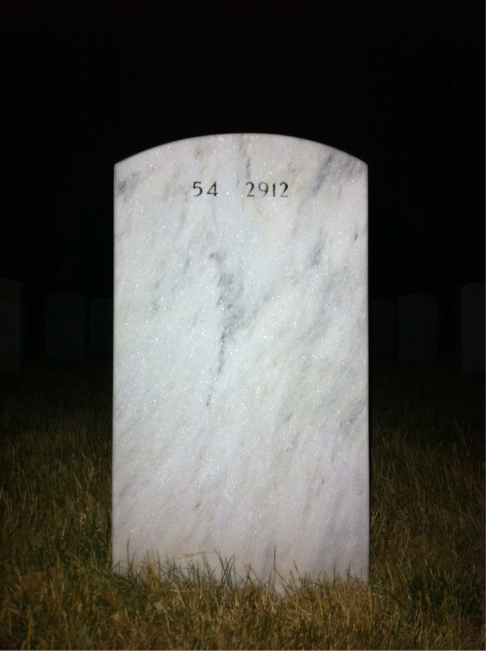Back of headstone — Glen Goffin
