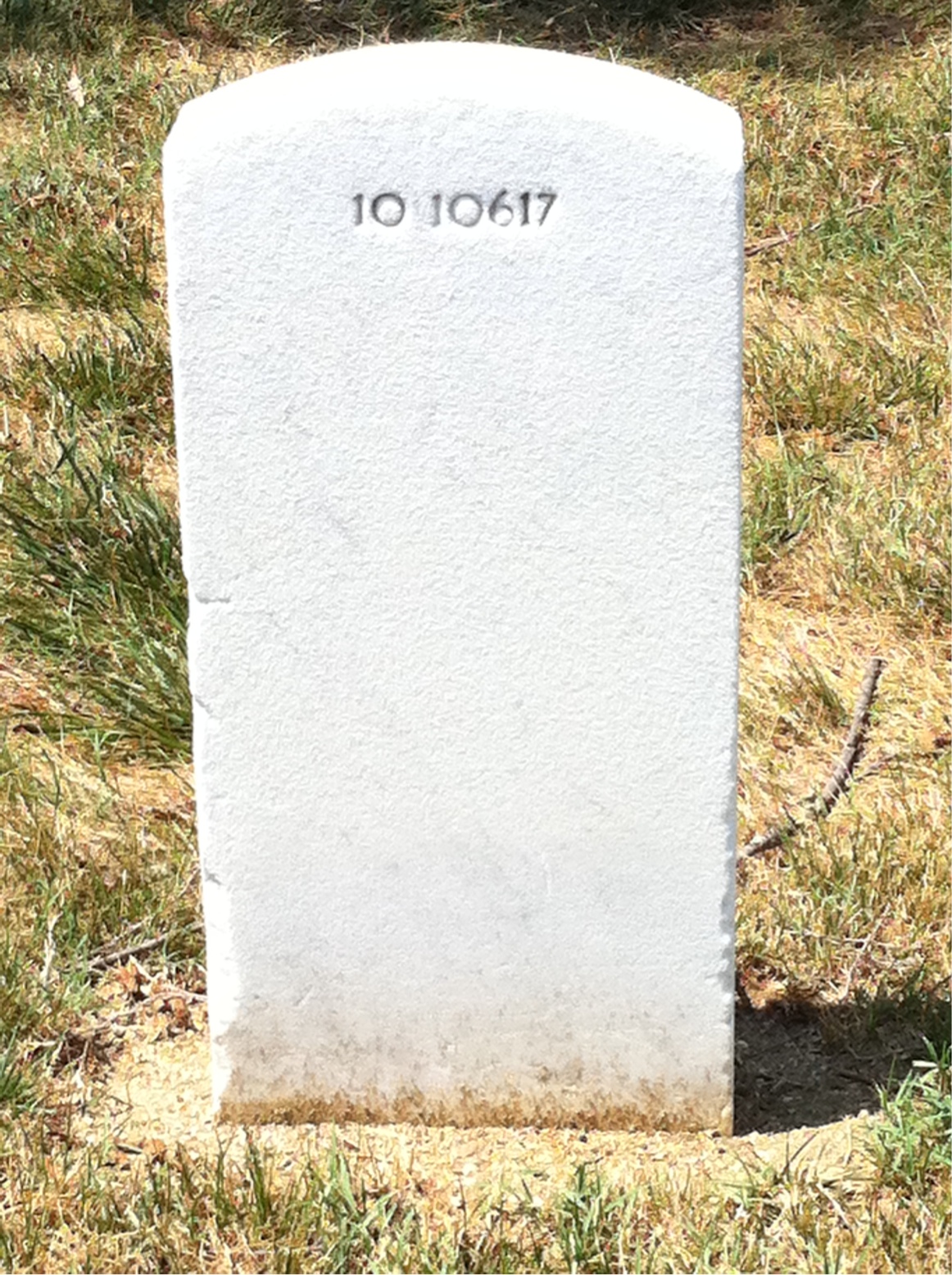 Back of headstone — Robert Morrison