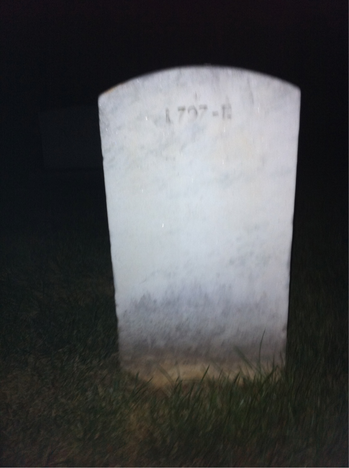 Back of headstone — Thomas C Vincent