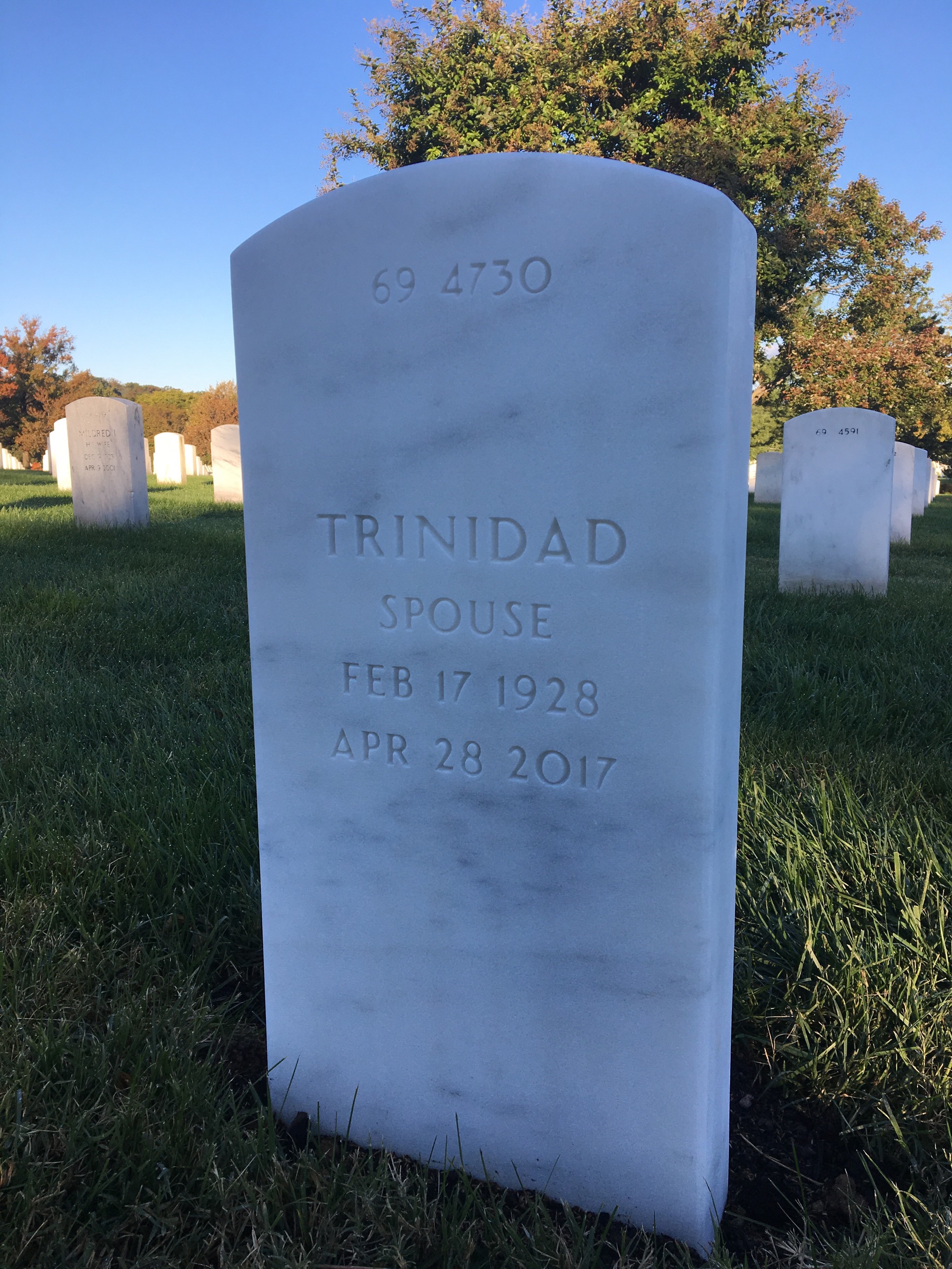 Back of headstone — Cornelio Requidan