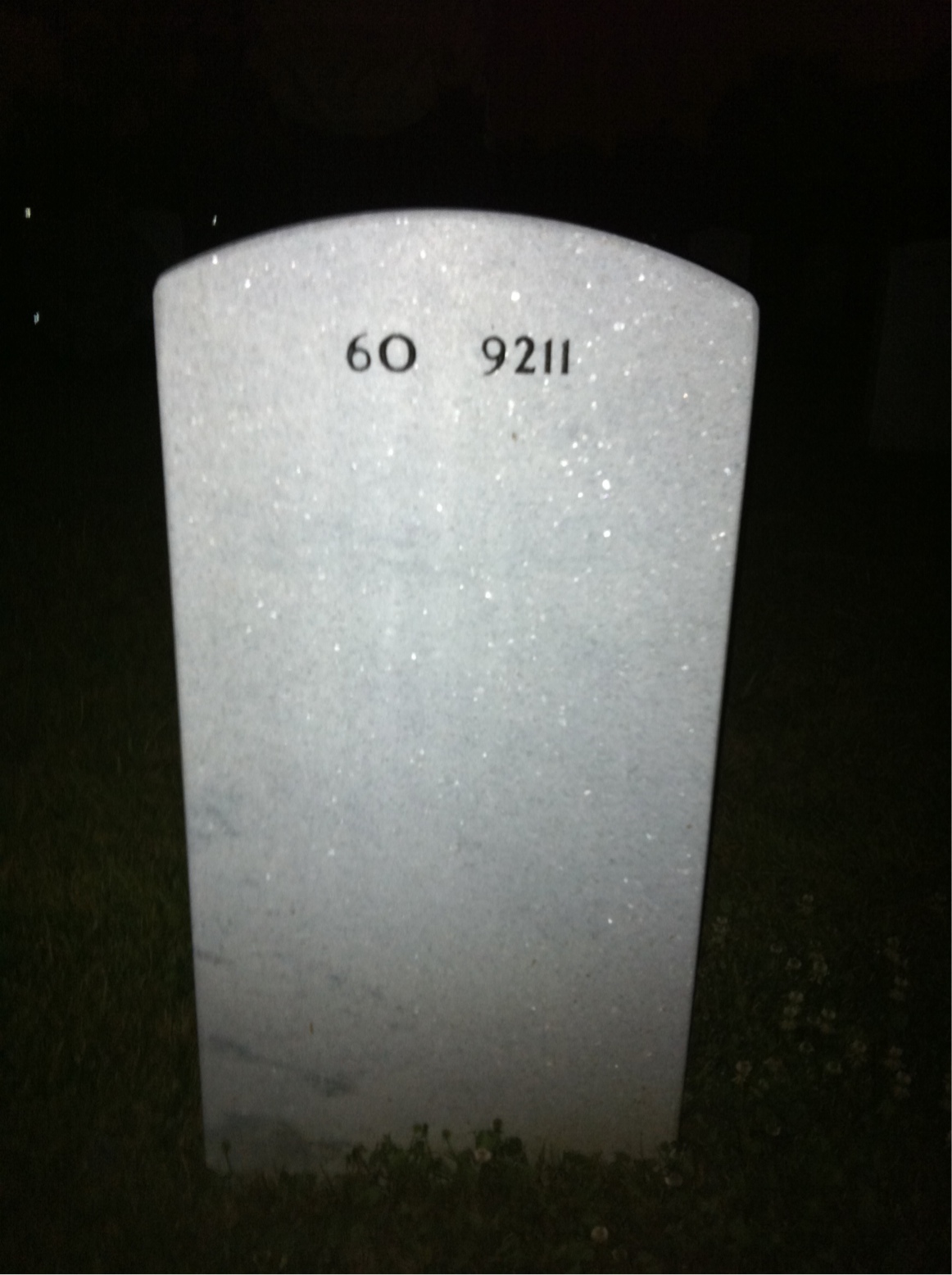 Back of headstone — Lawrence Epstein