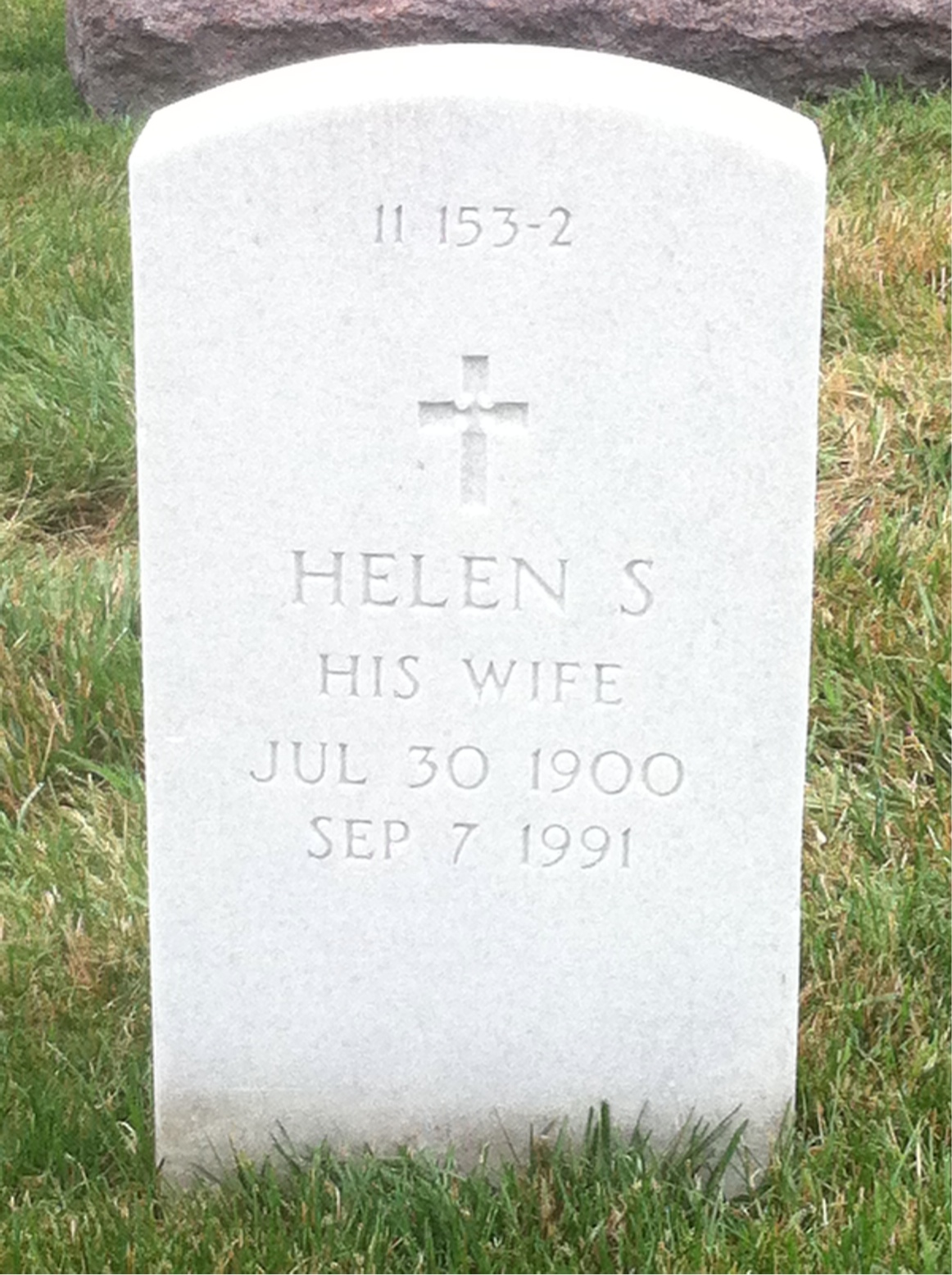 Back of headstone — Allen Mullinnix