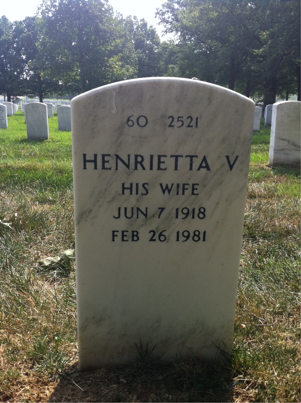 Back of headstone — Edward Soule