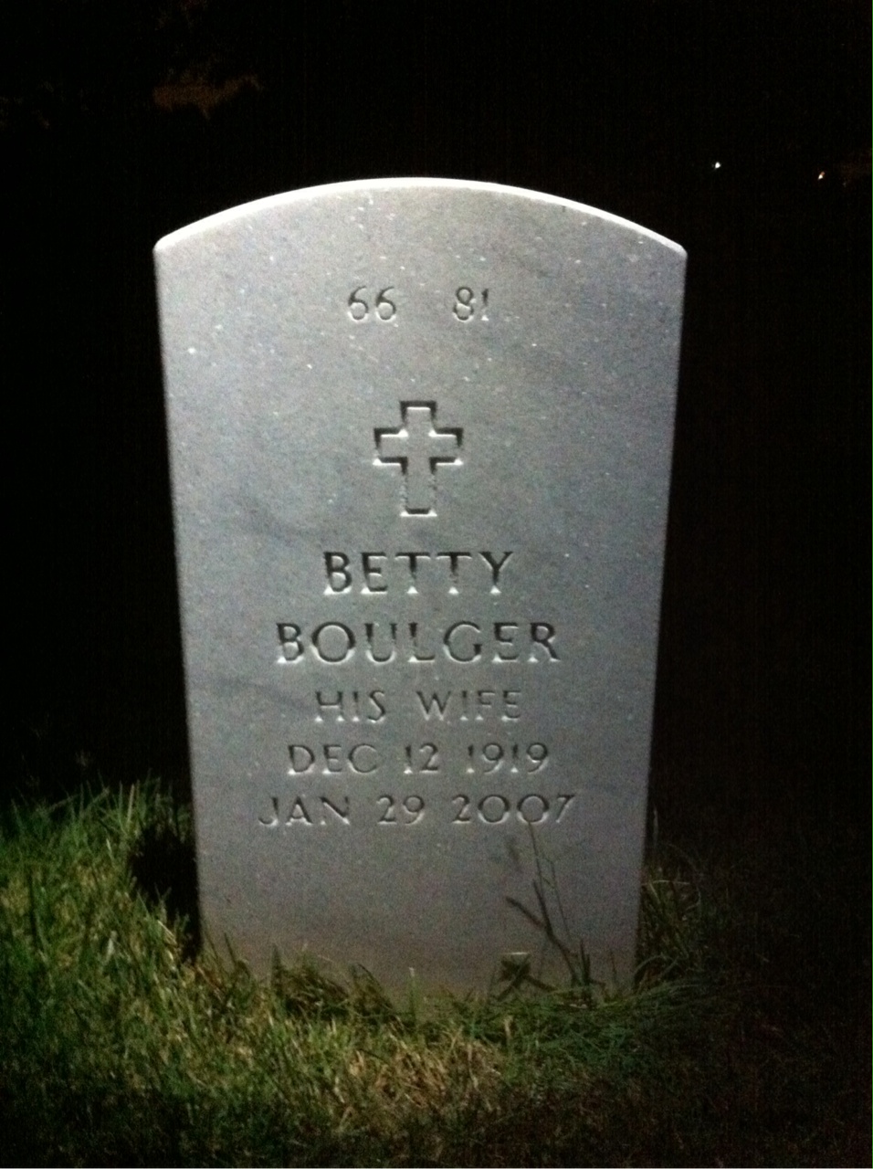 Back of headstone — Chester Carpenter