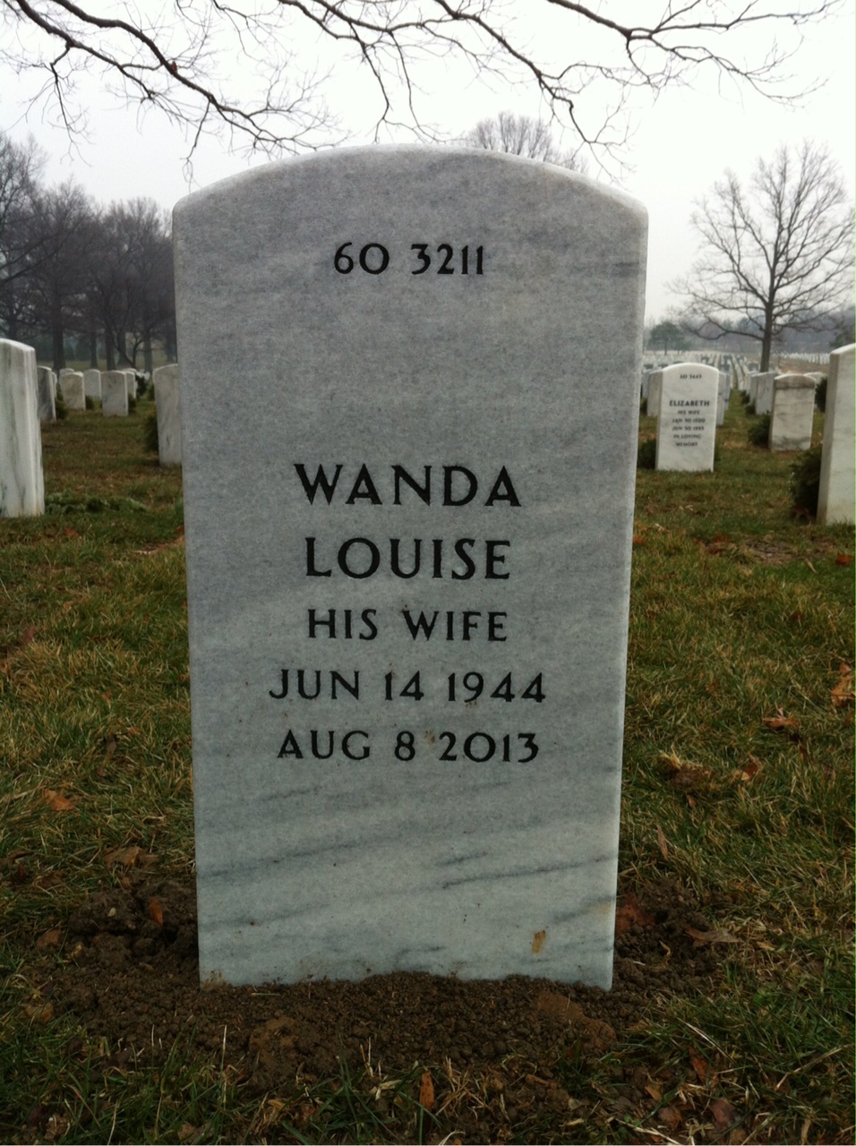 Back of headstone — John Blaine