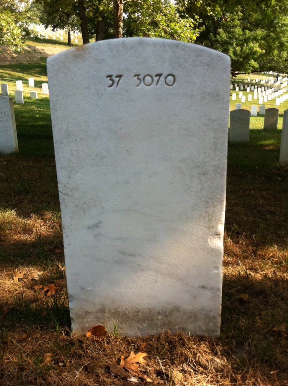 Back of headstone — Herman Albers