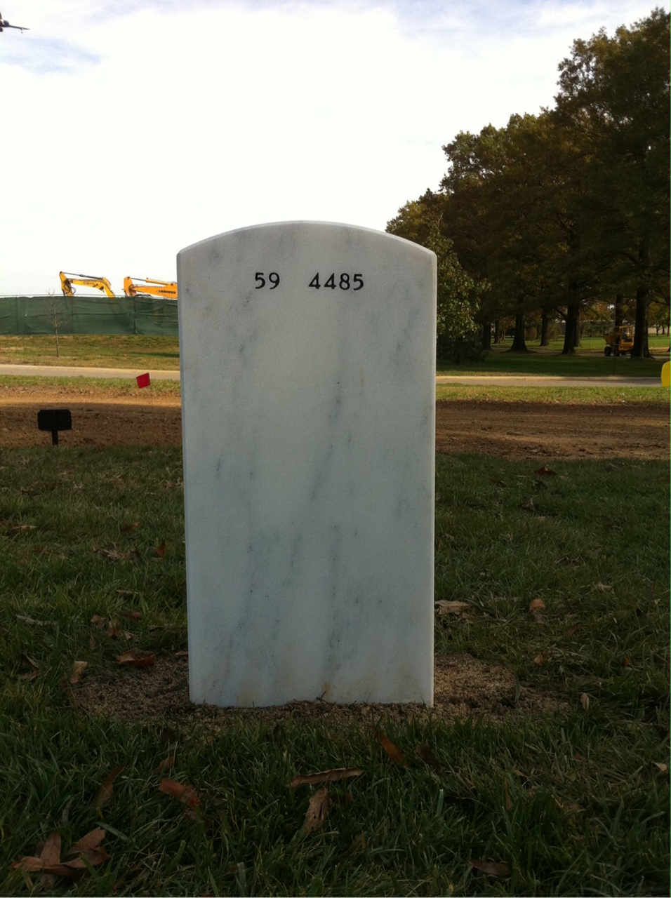 Back of headstone — Tommy Wayne Grant
