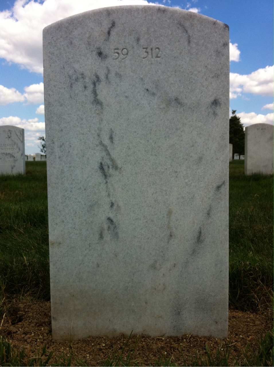 Back of headstone — Thomas Mcnamara