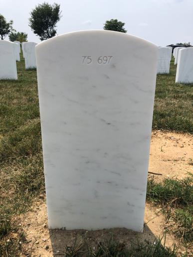 Back of headstone — Walter William Robbins