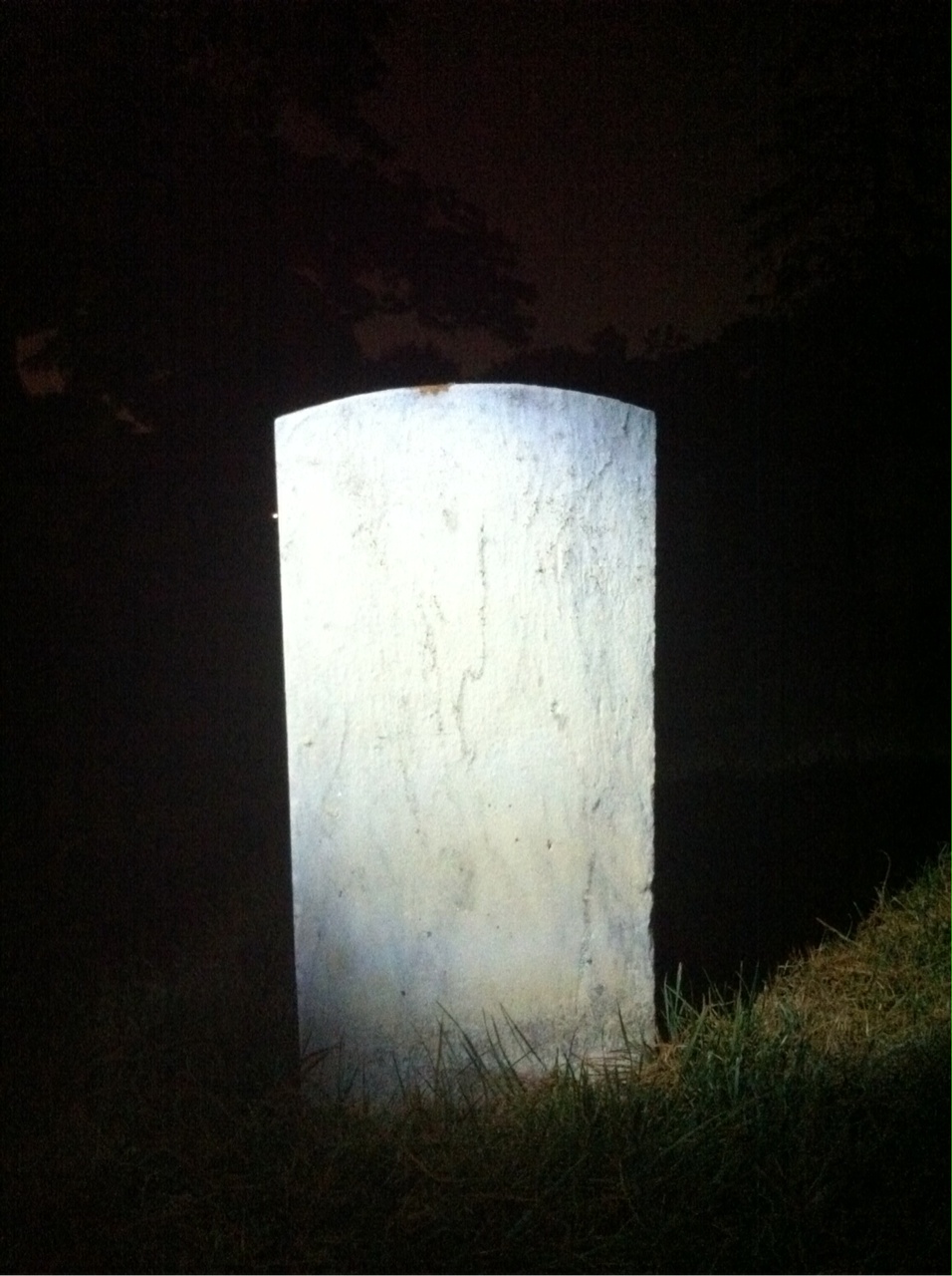Back of headstone — John Banion