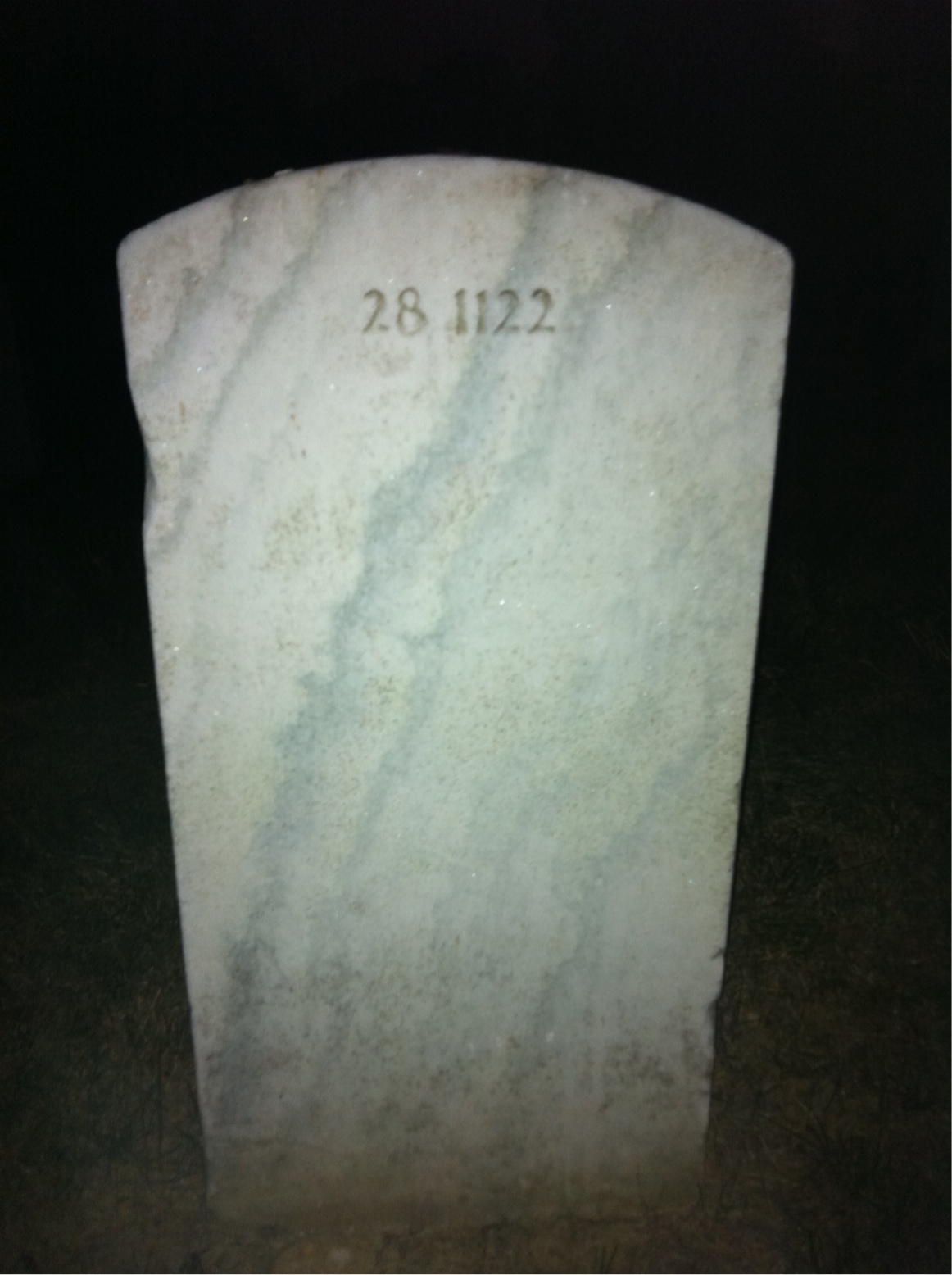 Back of headstone — Cynthia Morton