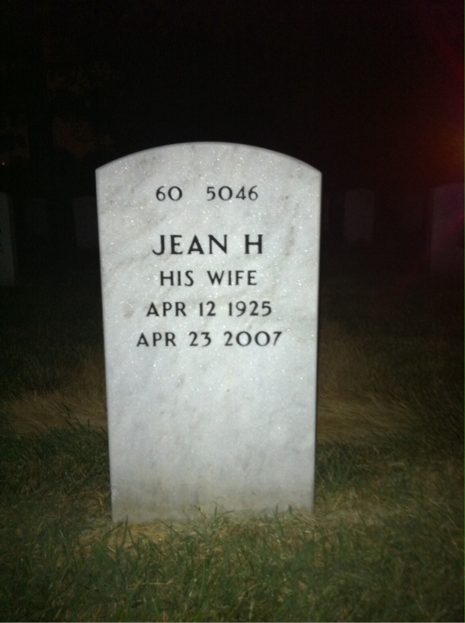 Back of headstone — William Beck