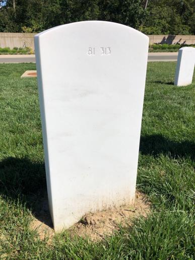 Back of headstone — Gilbert Freeman Kelley