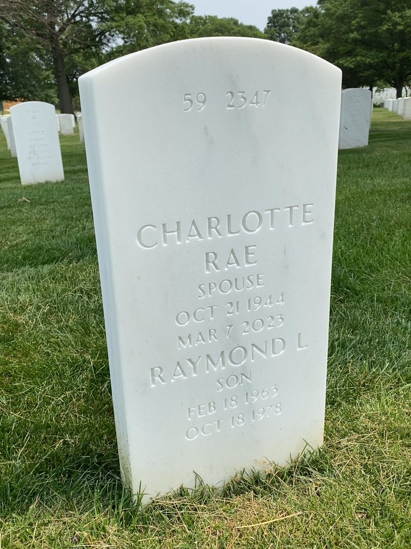 Back of headstone — Thomas Ray Lawson