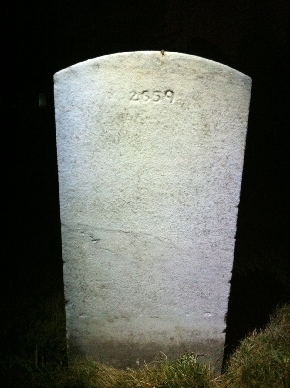 Back of headstone — Edward Ahlligan