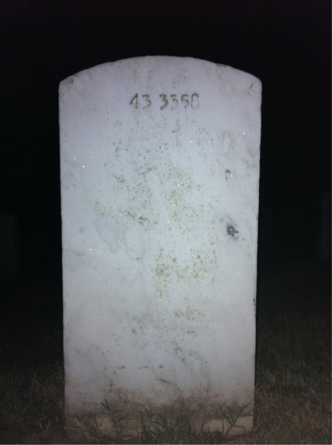 Back of headstone — Clarence Kelley