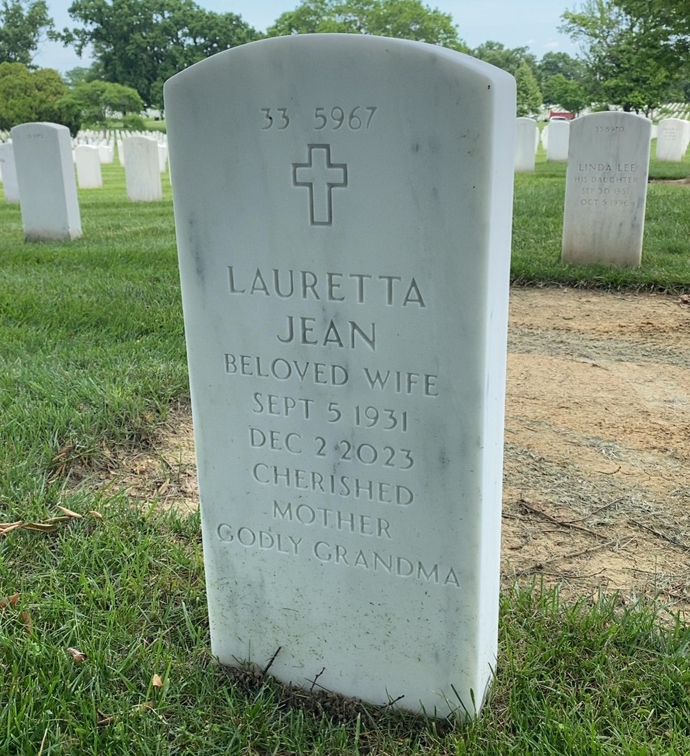 Back of headstone — Carlton Wilgus