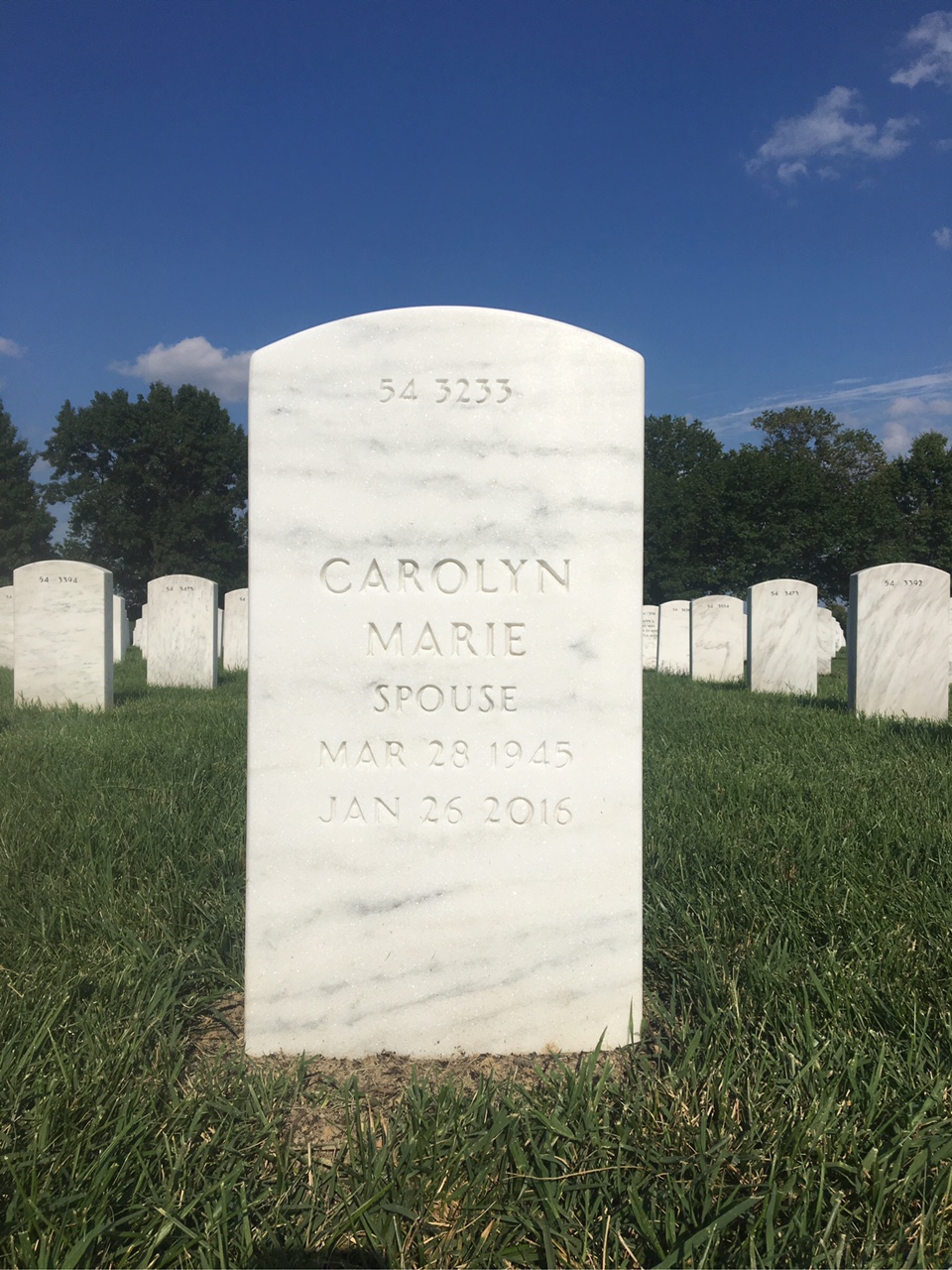 Back of headstone — James Helsper