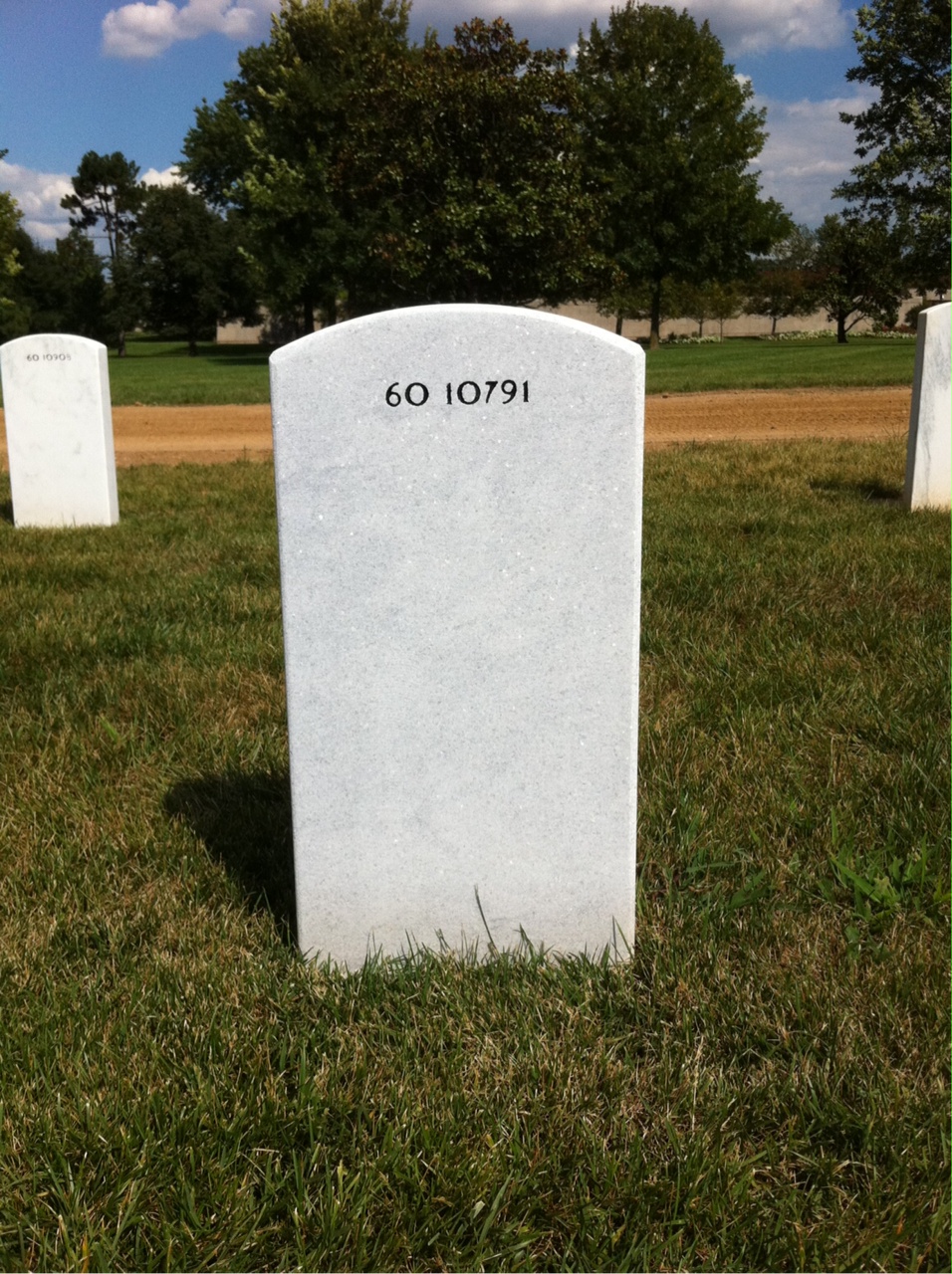 Back of headstone — Ramon Morris