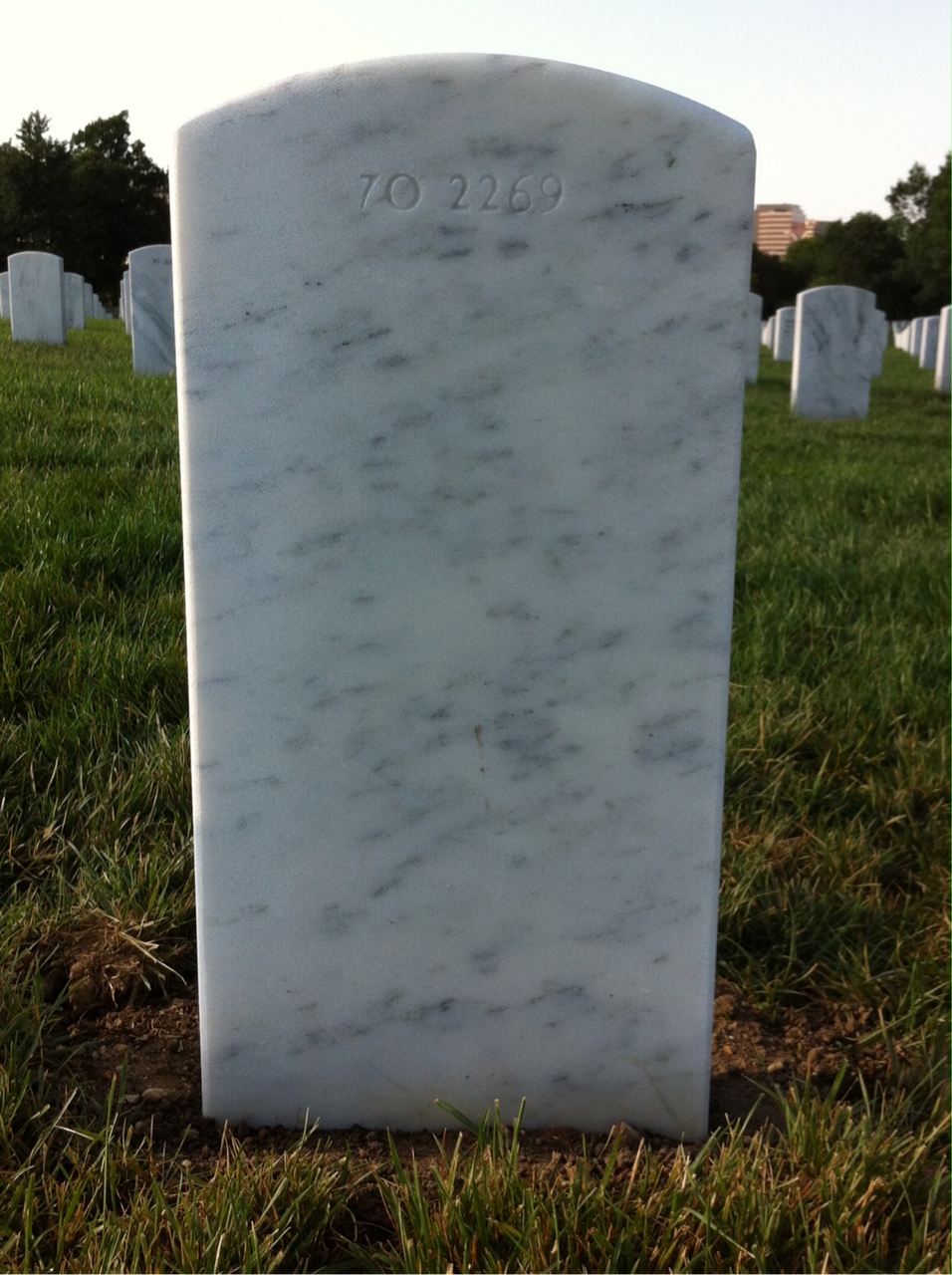 Back of headstone — John Ambrose