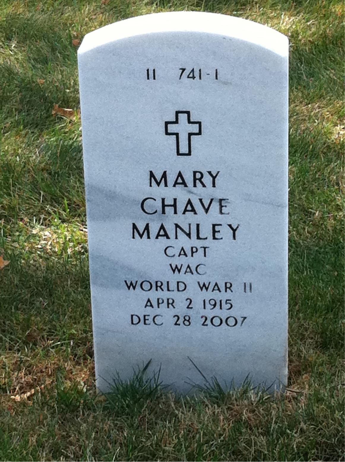 Back of headstone — Eugene Manley
