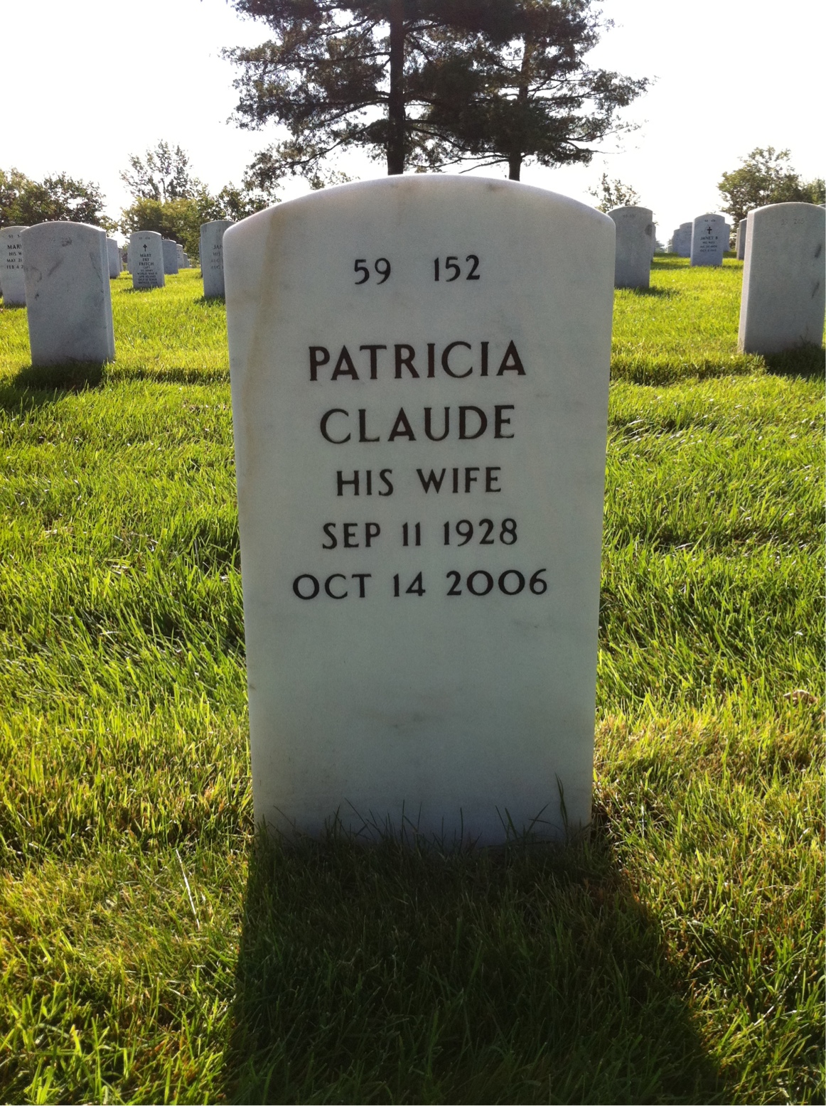 Back of headstone — William Mcneil