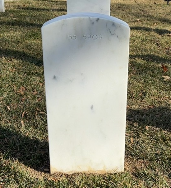 Back of headstone — Edward Molnar