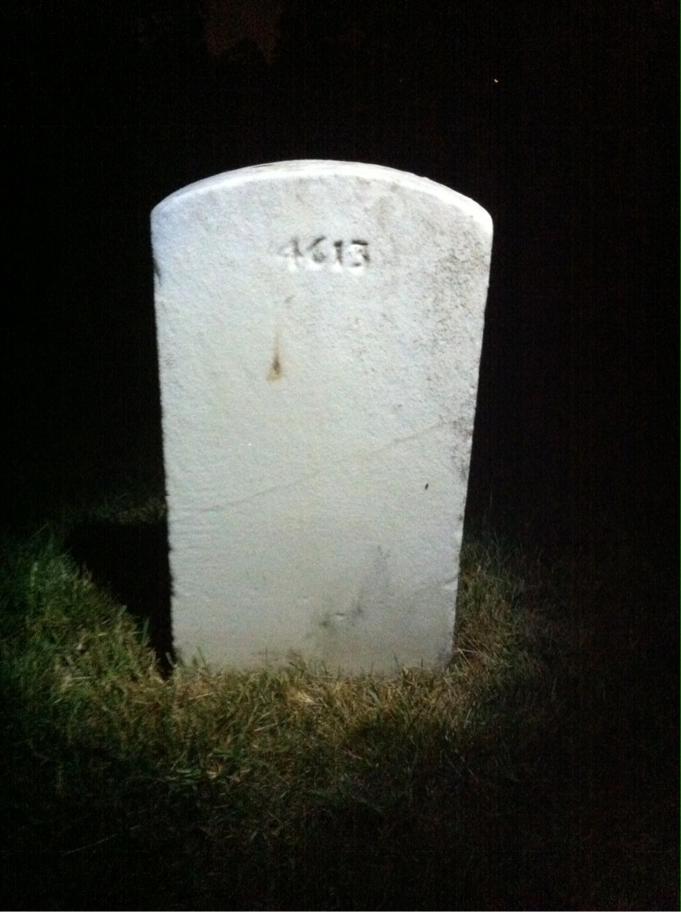 Back of headstone — Spitler Abell