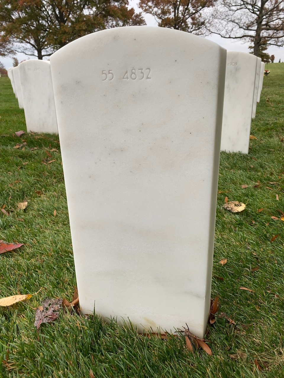 Back of headstone — William Ayers