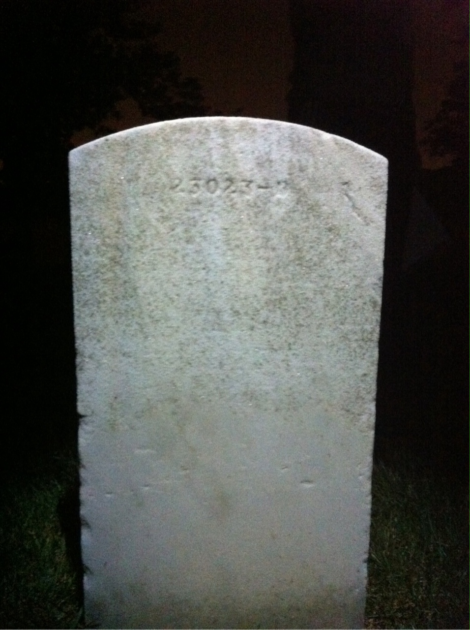 Back of headstone — Bert Bohlin