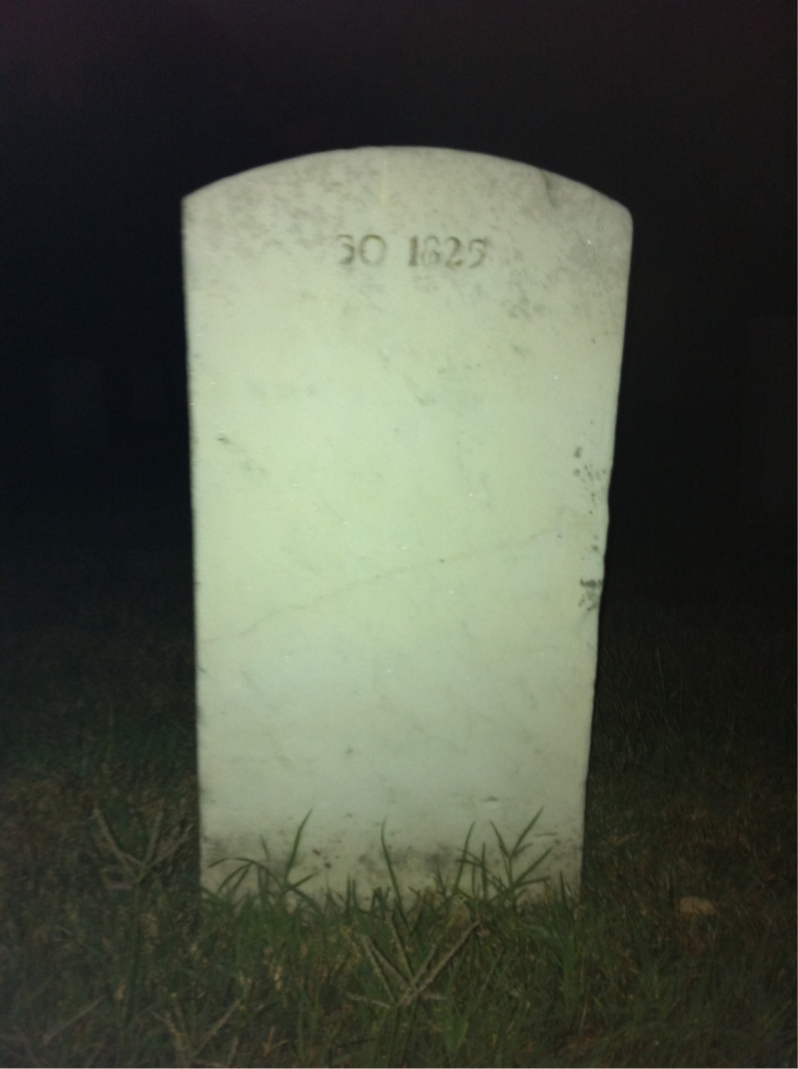 Back of headstone — Charles Minder