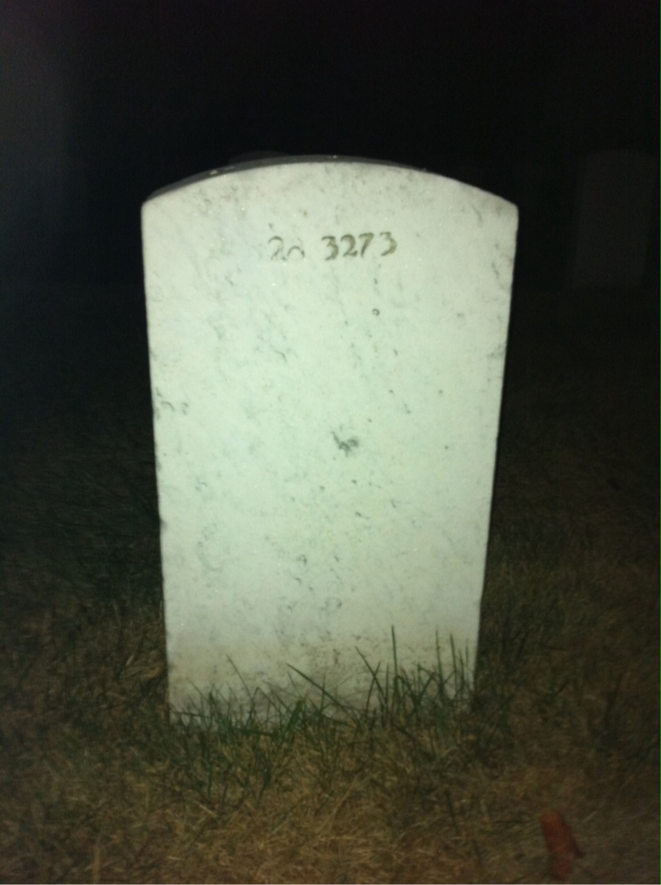Back of headstone — Amanda Smith