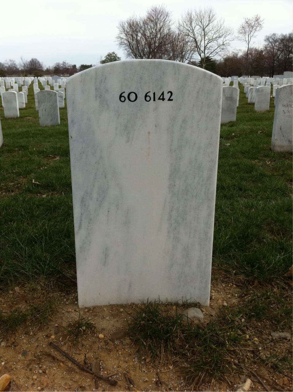 Back of headstone — Robert Anderson