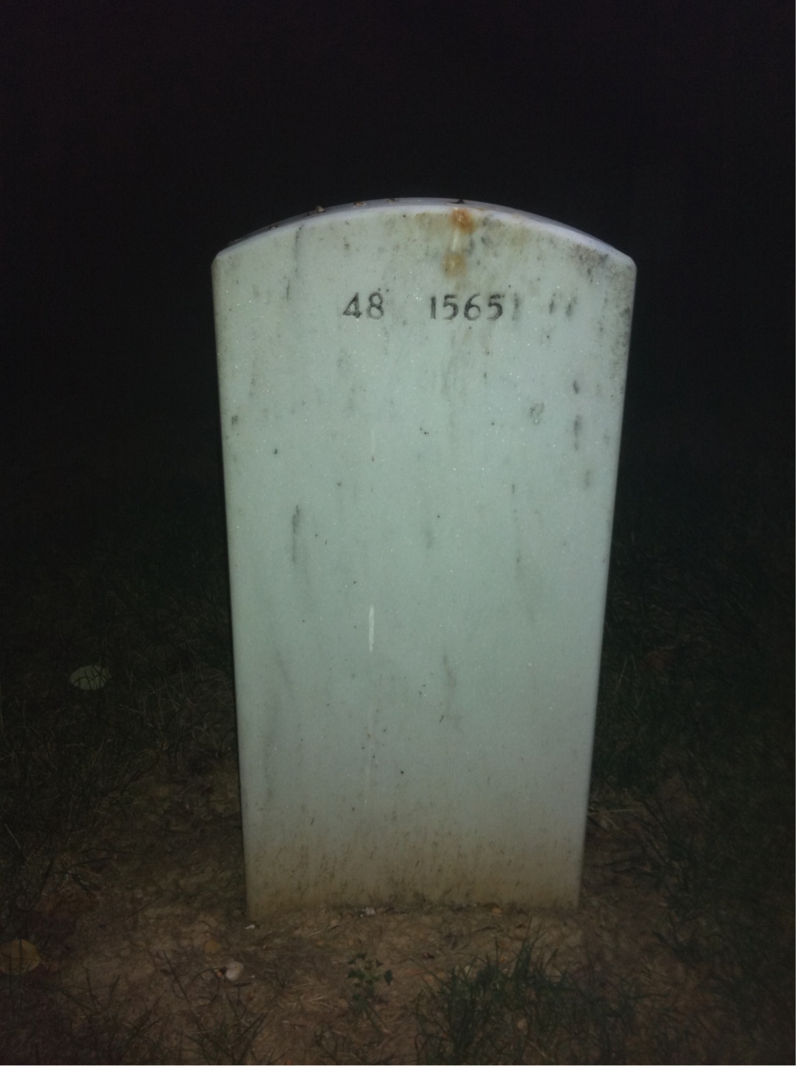 Back of headstone — Muriel Lare