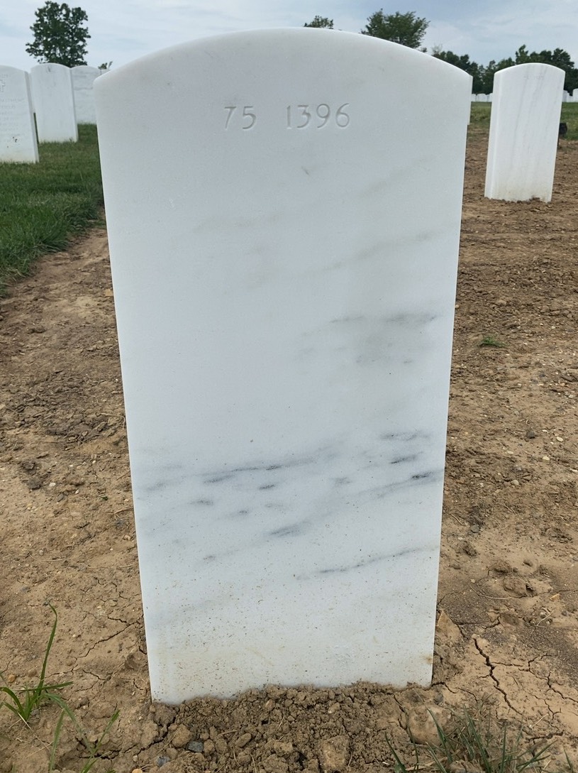 Back of headstone — Francis Augustine