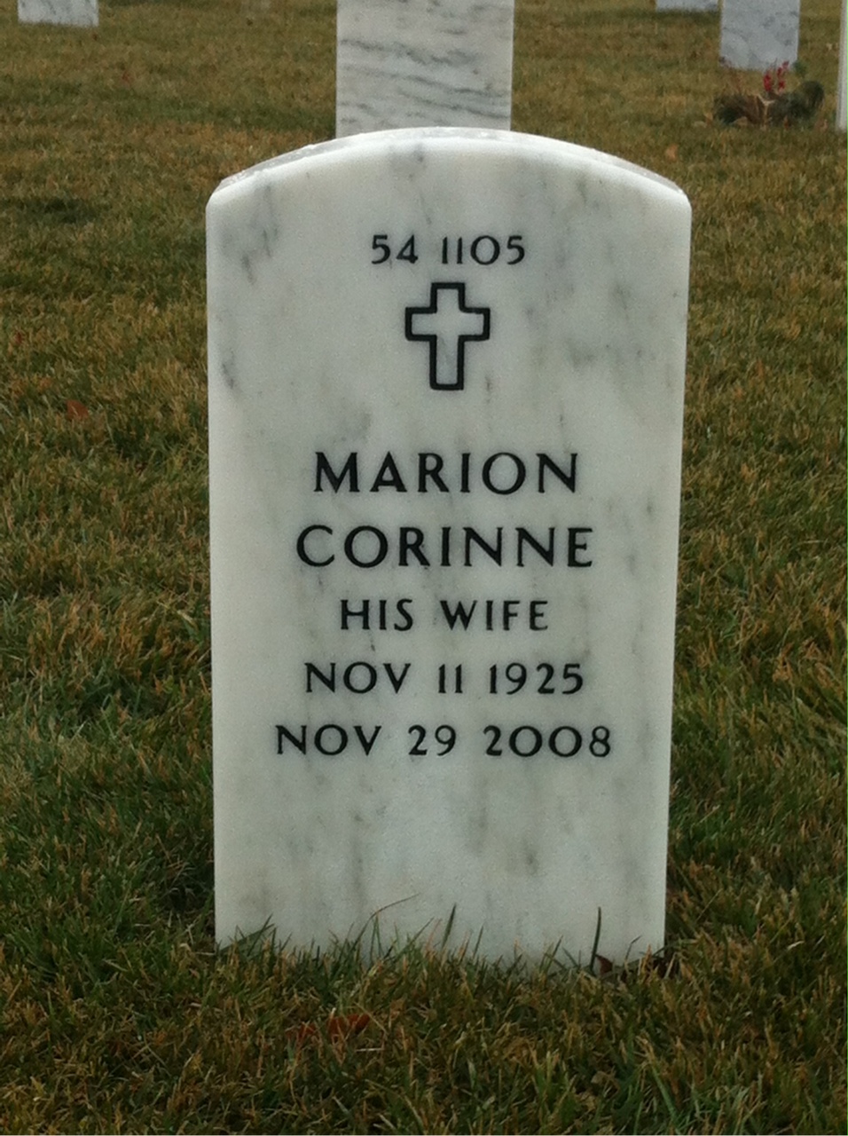 Back of headstone — Michael Wales
