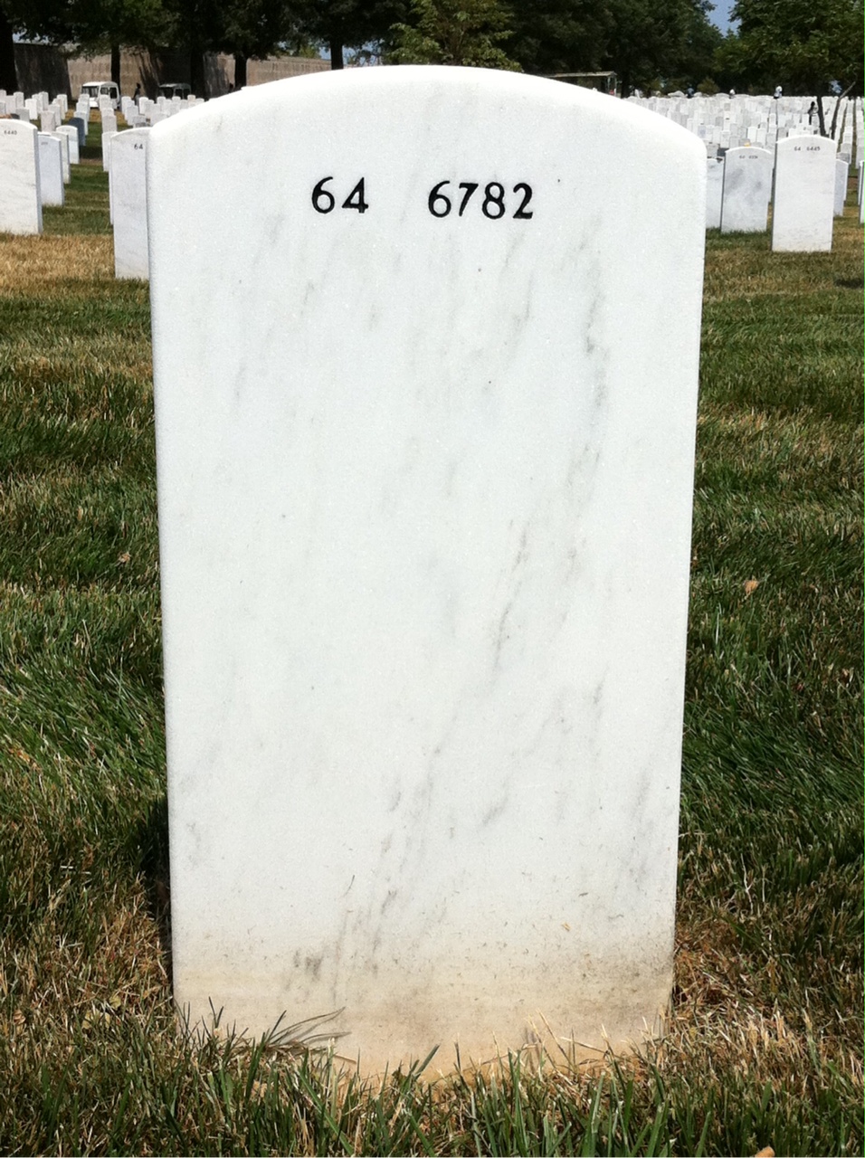 Back of headstone — Charles Nichols
