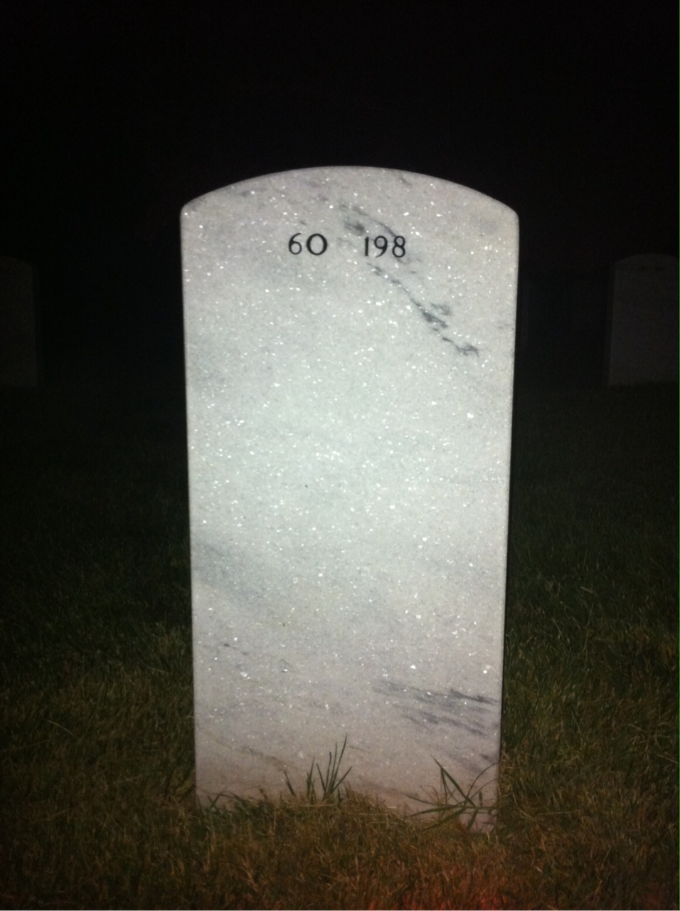 Back of headstone — John Small