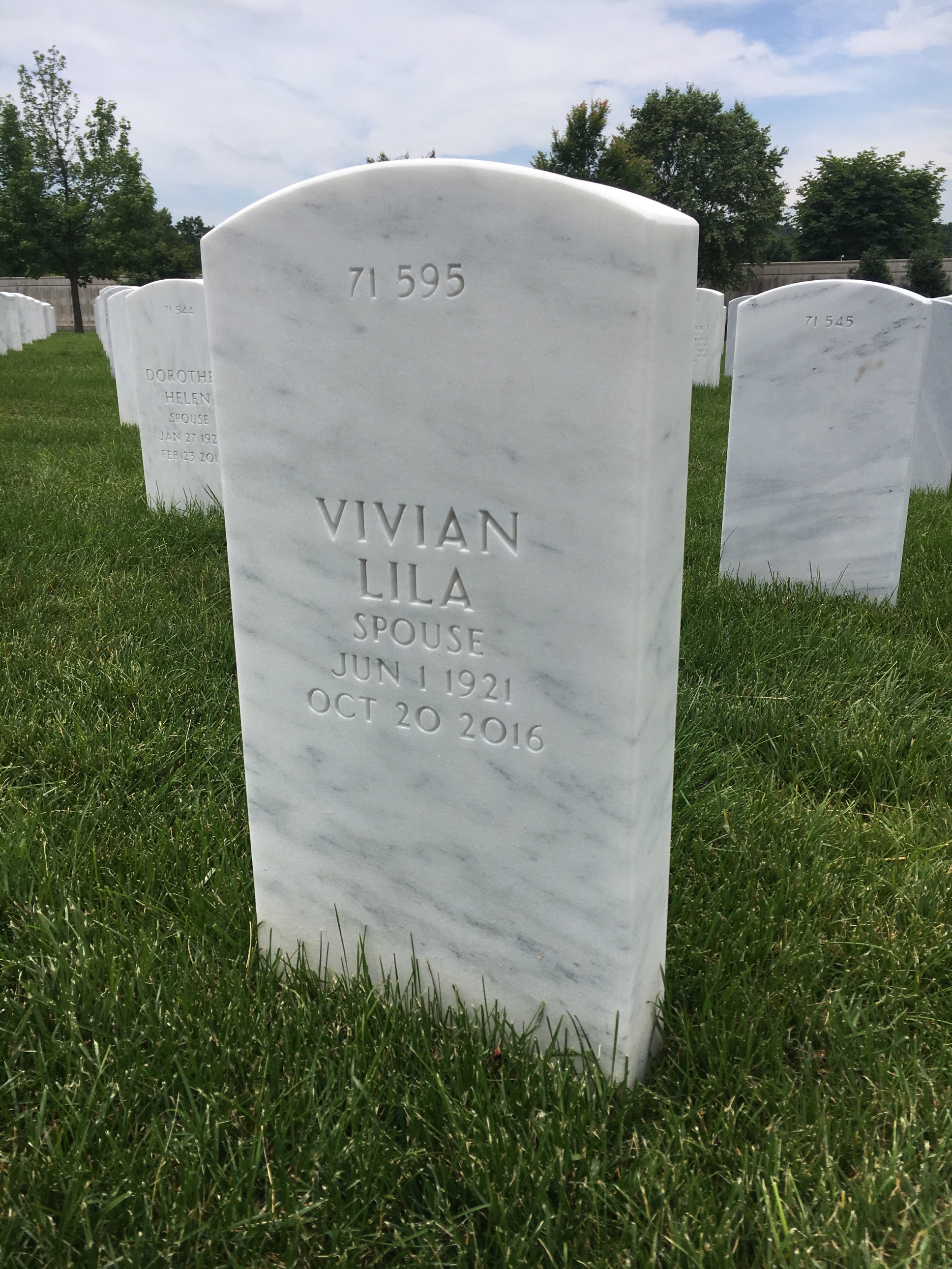 Back of headstone — Windell Myers