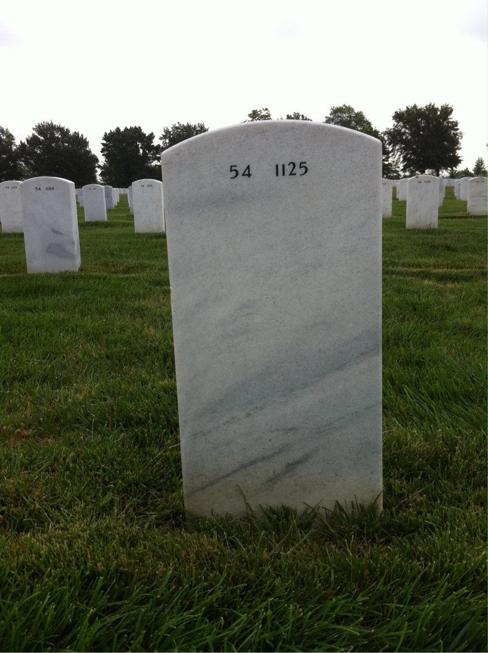 Back of headstone — Thomas Brennan