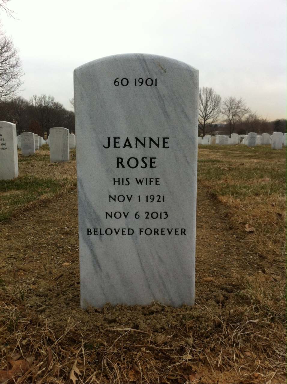 Back of headstone — Herman Bain