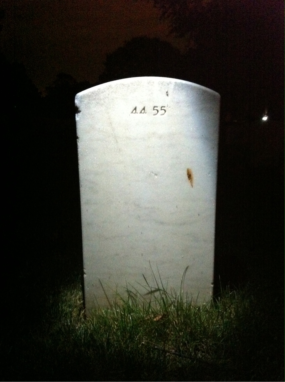 Back of headstone — Marjorie Baldwin