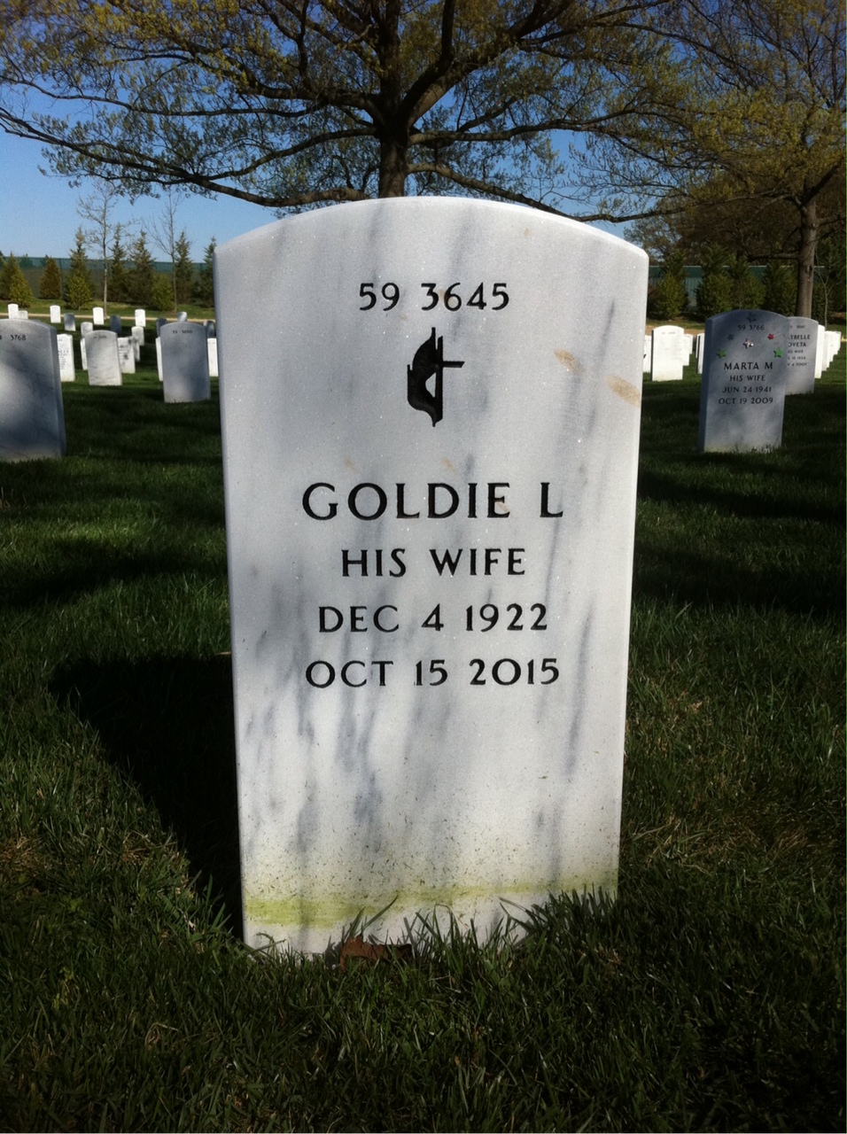 Back of headstone — Paul Jacobs