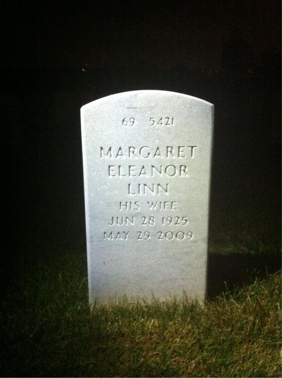 Back of headstone — William Scales
