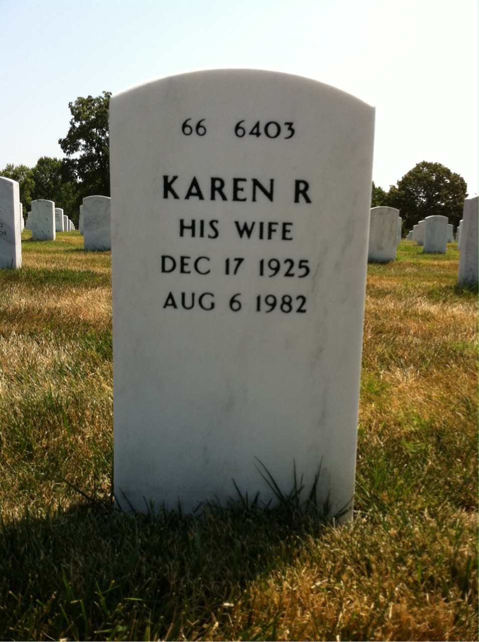 Back of headstone — Charles Lehner
