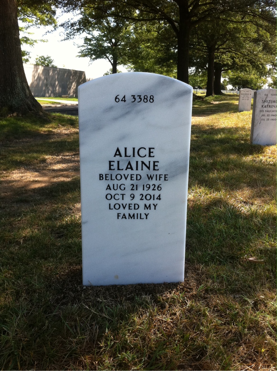 Back of headstone — Thomas Barnes