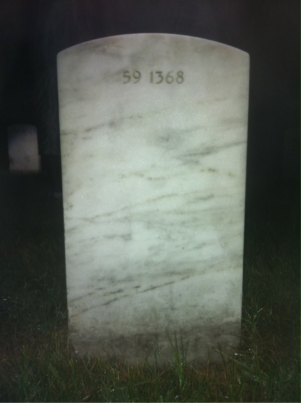 Back of headstone — Victor Albert